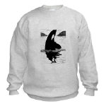 Killer Whale Pen and Ink Sweatshirt by NANCE